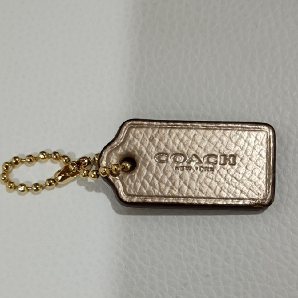 Coach Gold and Silver Tag Hangtag